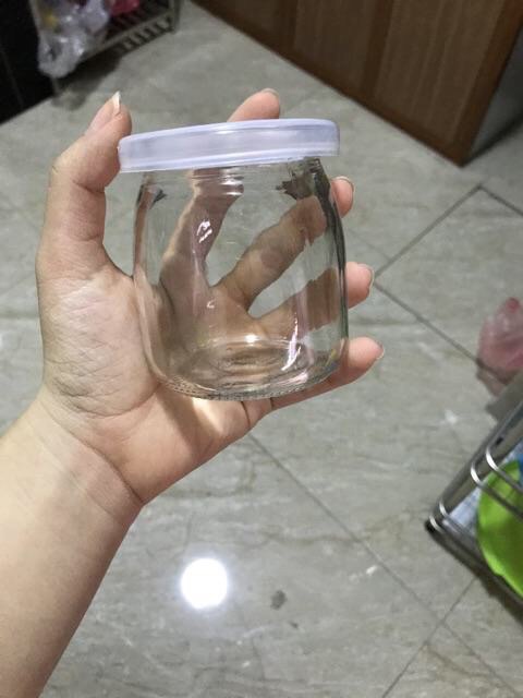 12 Hũ thuỷ tinh làm sữa chua 200ml có nắp đậy