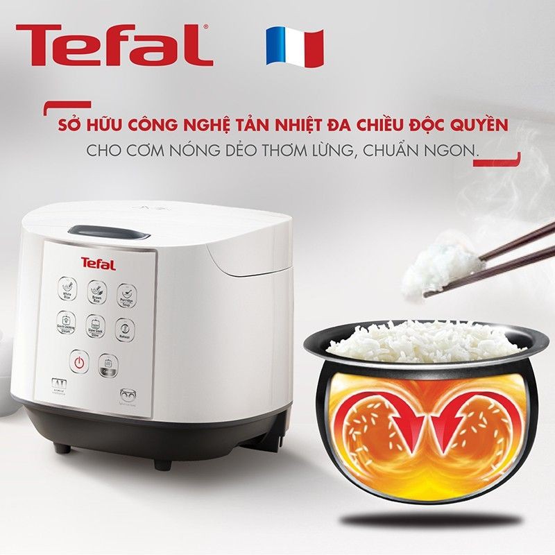 Nồi cơm điện 1.8 lít Tefal RK732168 | 750W | BigBuy360 - bigbuy360.vn