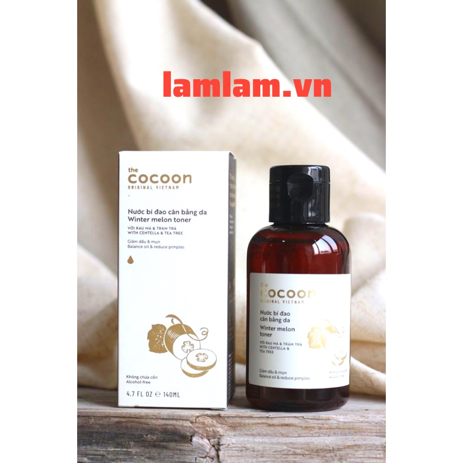 Nước bí đao cân bằng da (toner) Cocoon giảm dầu &amp; mụn 140ml