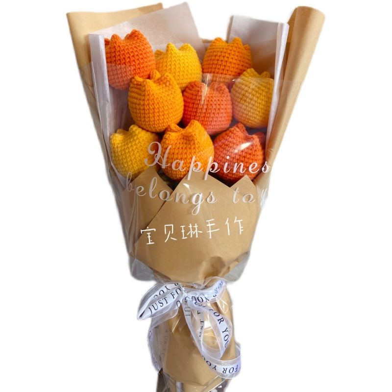Hoa len handmade _ Hoa Tulip