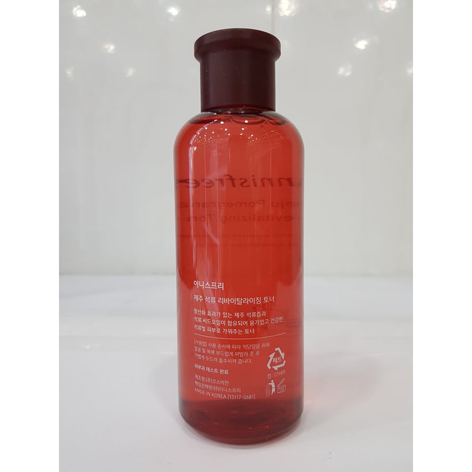 Nước Hoa Hồng Chống Lão Hóa Lựu Đỏ Innisfree Jeju Pomegranate Revitalizing Toner 200ml