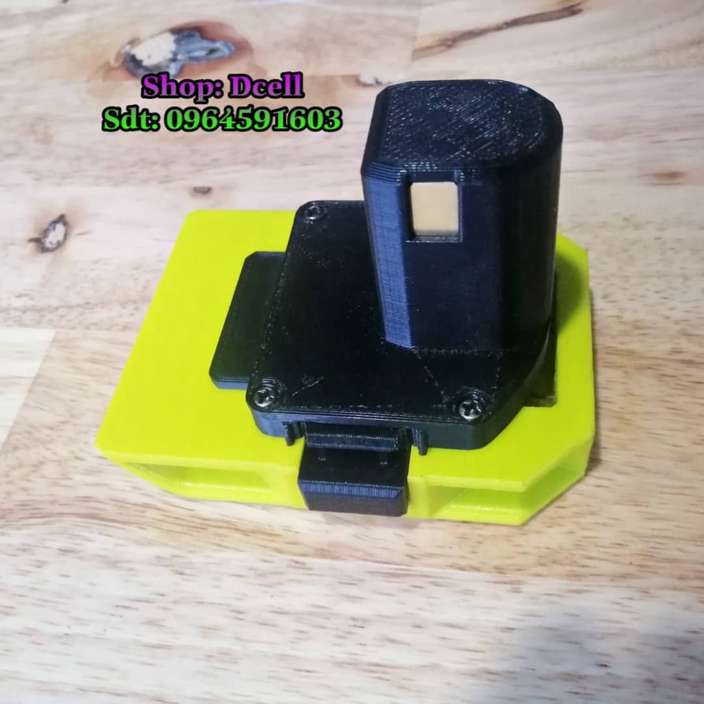 Đế Chuyển Pin Dewalt Cho Máy Ryobi 18v In 3D Siêu Bền - Pin Dewalt sang Ryobi