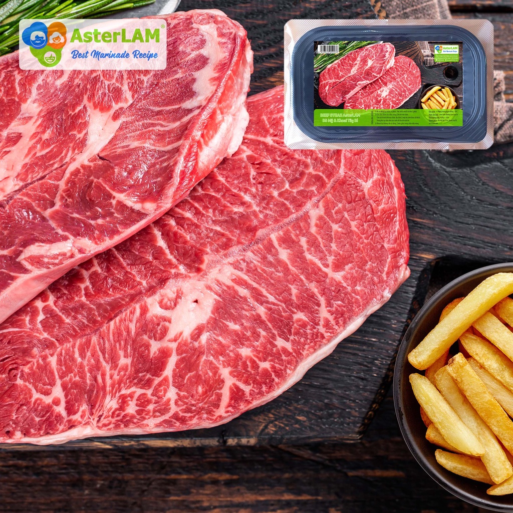 Beef Steak AsterLAM 420g - Bò Mỹ & Khoai Tây Bỉ