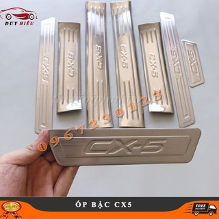 [SALE] Ốp Bậc Cửa Trong Ngoài Mazda Cx5 2018 -2021