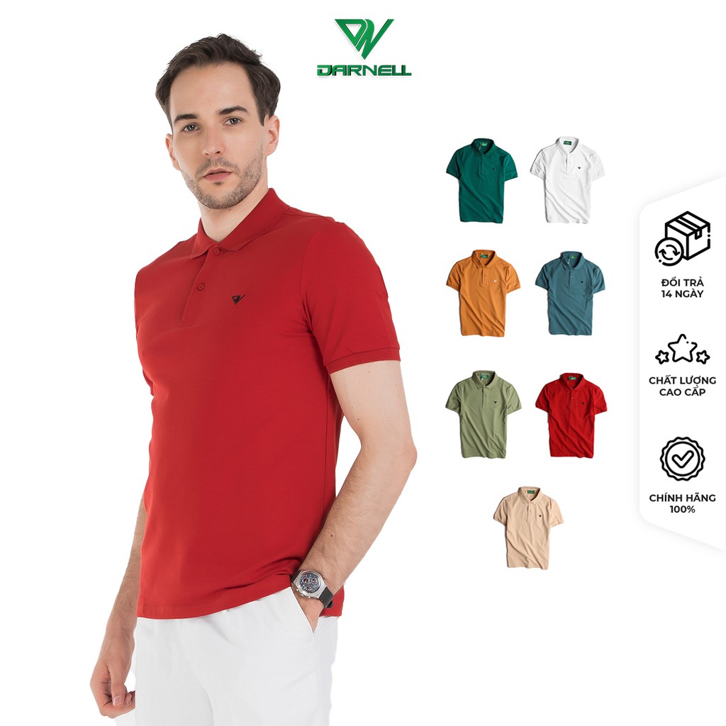 Áo Thun Nam DARNELL, Áo Polo Chính Hãng Cao Cấp, Áo Ngắn Tay Có Cổ, Áo Nam Công Sở Chất Cotton Mềm Mịn Bền Đẹp DN05
