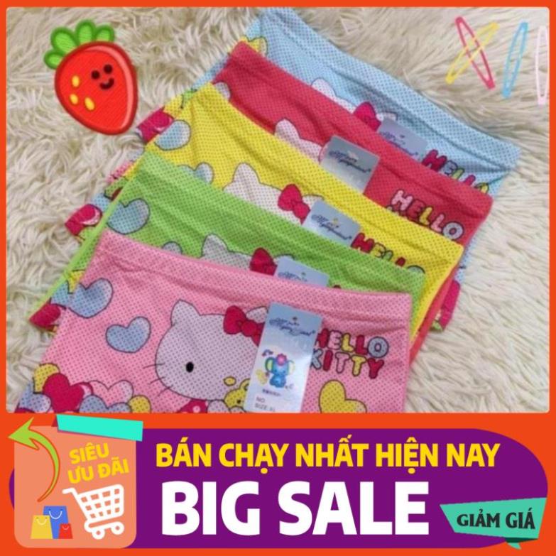 Combo 5 quần lót đùi bé gái 3D in hình mèo Kitty, thun co giãn 4 chiều, mềm mại thoáng mát (từ 9kg đến 24kg)