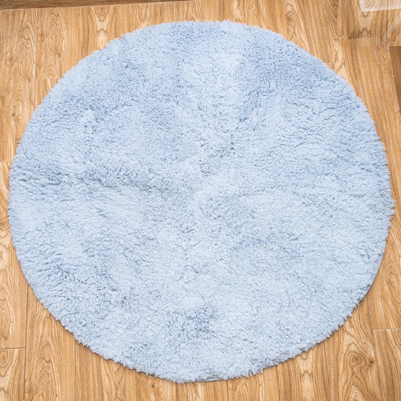 Thảm lông tròn trải sàn phong cách Hàn Quốc - round carpet
