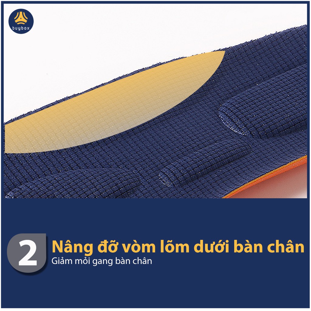 Lót giày thể thao EVA có 6 đệm chống sốc êm chân - buybox - BBPK154