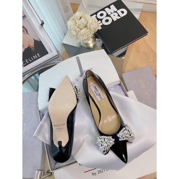 Giầy cao gót jimi hàng super đính nơ ngoc xuất sắc