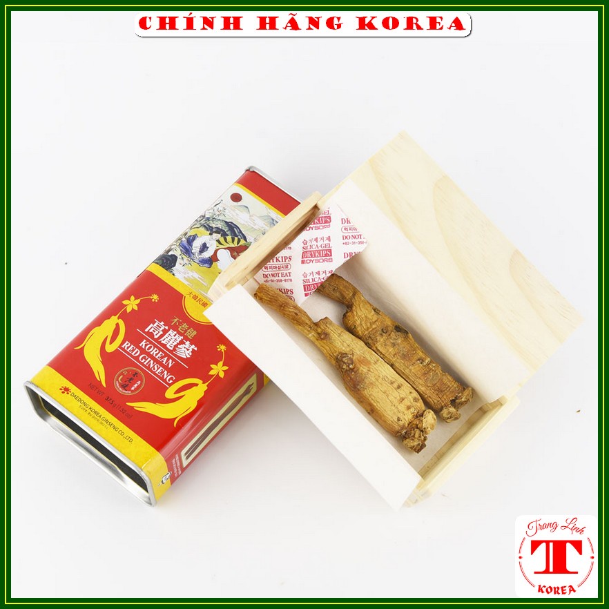 Sâm hộp thiếc hàn quốc Daedong thượng hạng - Hồng sâm sấy khô hàn quốc - Tăng đề kháng, phòng ung thư- tranglinh