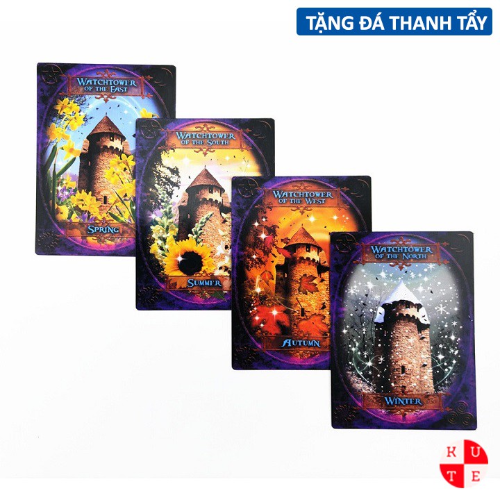 Bộ Bài Witches Wisdom Oracle 48 Lá Bài Mạ Bạc Tặng File Tiếng Anh Và Đá Thanh Tẩy C190