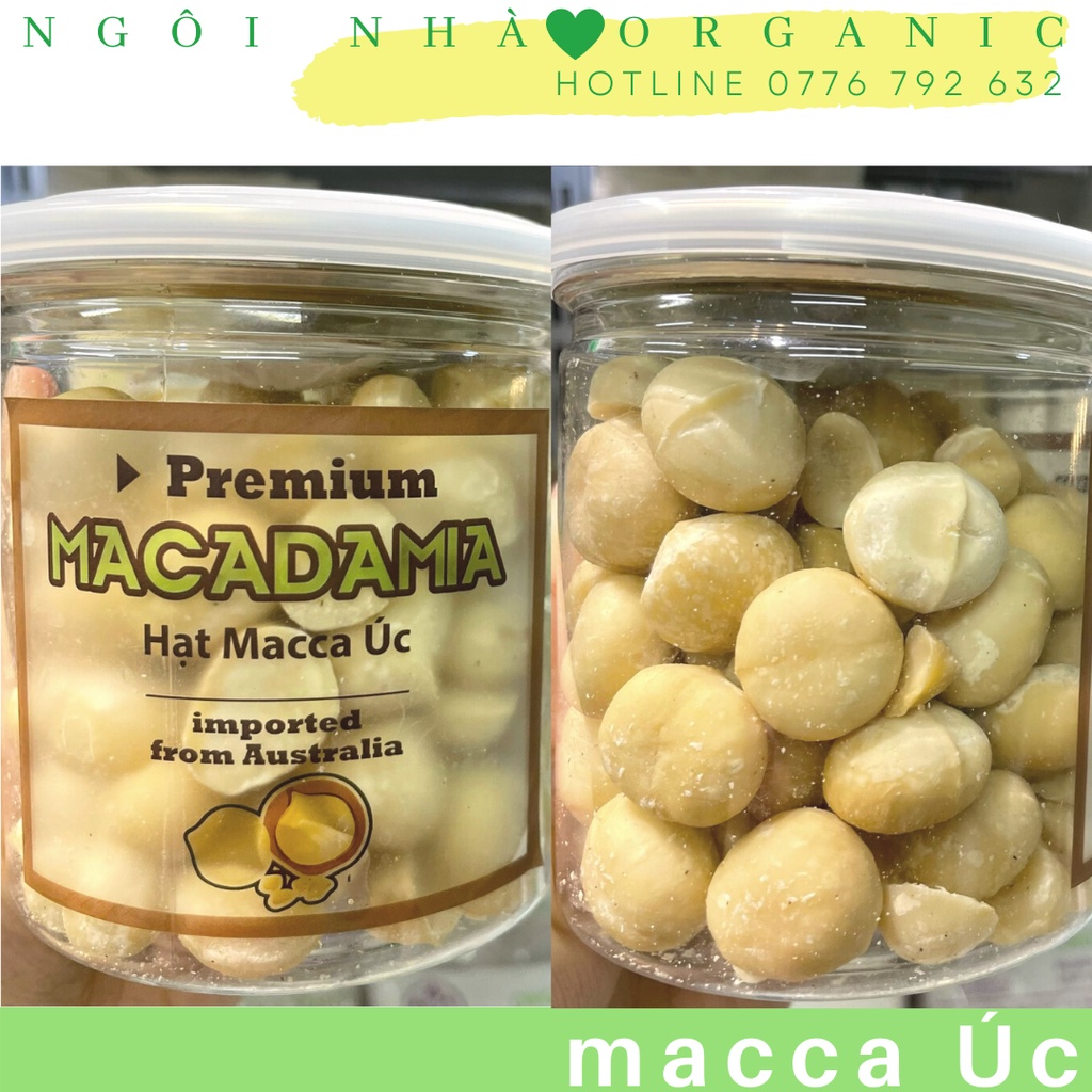 Hạt Macca/nhân Macca Úc sấy chín ăn ngay