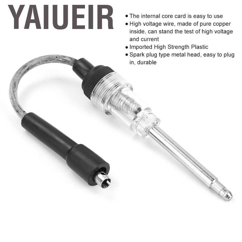 Yaiueir Spark Plug Tester Ignition System Coil Engine In Line Auto Diagnostic Test Tool