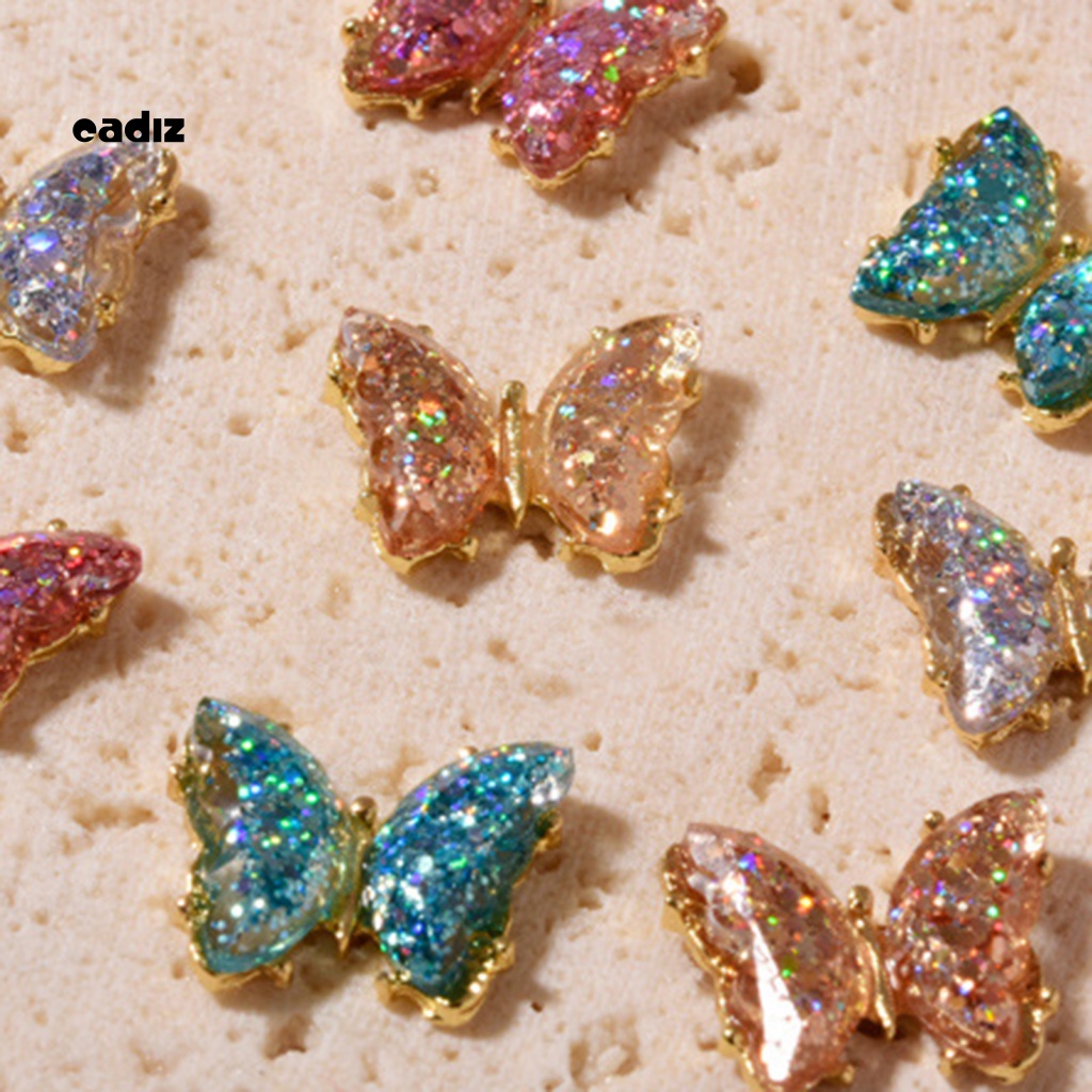 Phụ Kiện Trang Trí Móng Tay Hình Bướm Đính Đá Xinh Xắn
