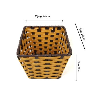 Hộp đựng Giấy, Giỏ Nhựa Giả Mây Nhiều Mẫu