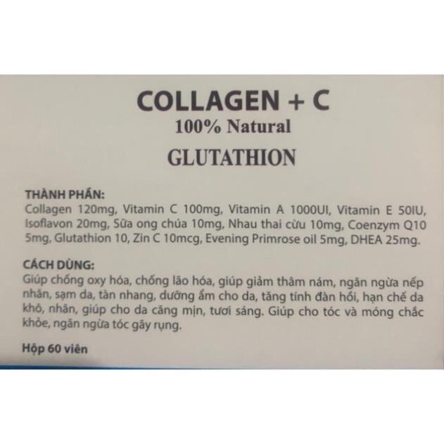 ĐẸP DA SÁNG DA COLLAGEN + C Lọ 60 V | BigBuy360 - bigbuy360.vn