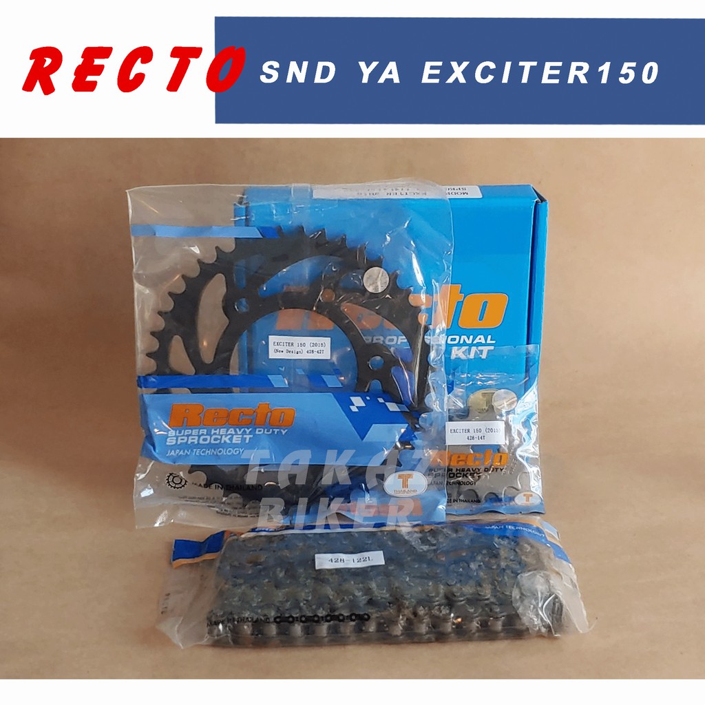 B3  Sên Nhông Đĩa Recto Dùng Cho Xe Exciter 150cc - FZ 150cc made Thái Lan nhập khẩu