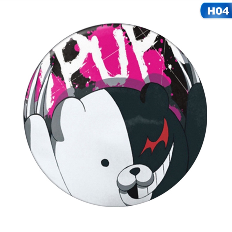 flowersqueen Ghim cài áo trang trí ba lô in hình Anime Danganronpa