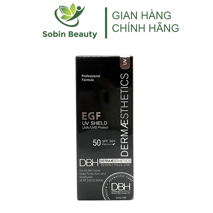 Kem Chống Nắng Chống Lão Hóa DBH EGF UV Shield SPF50+ PA+++ 60ml Chống Nắng Tối Ưu - Sobin Beauty