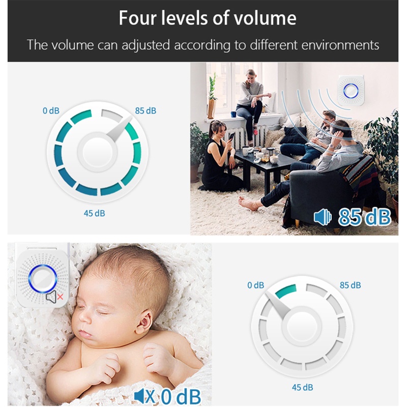 Chuông Cửa Không Dây D-638 Chống Thấm Nước 200M