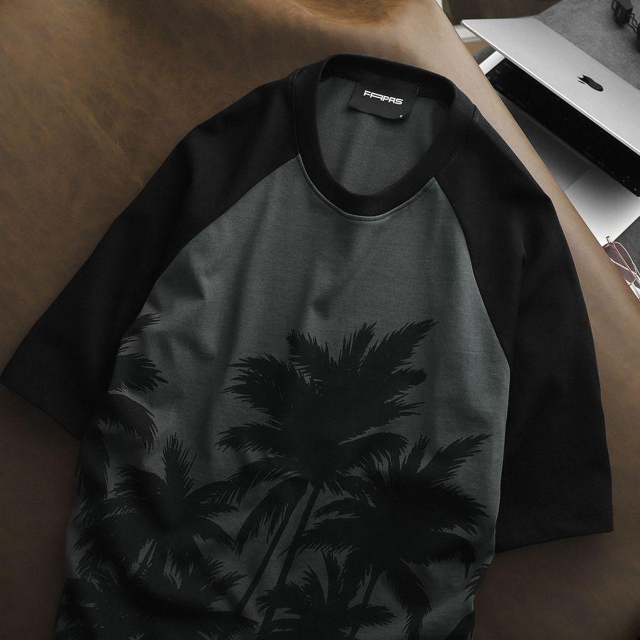Áo Thun Nam Palm Họa Tiết In Bóng Dừa Chất Vải Cotton Mềm Mịn Thấm Hút Tốt Form Regular - FAPAS