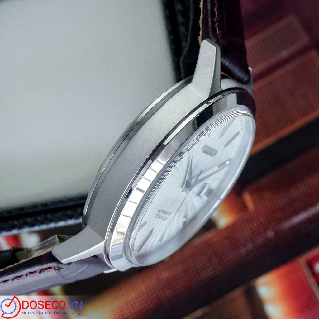 Đồng Hồ Nam Chính Hãng Citizen TITANIUM NJ2180-11A Cơ Automatic Dây Da Cao Cấp CTZ59