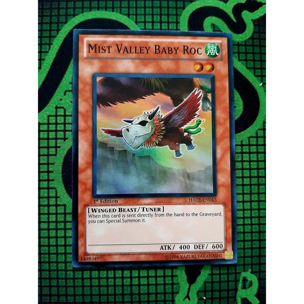 THẺ BÀI YUGIOH Monster -Mist Valley Baby Roc - HA02-EN013 - Super Rare Unlimited