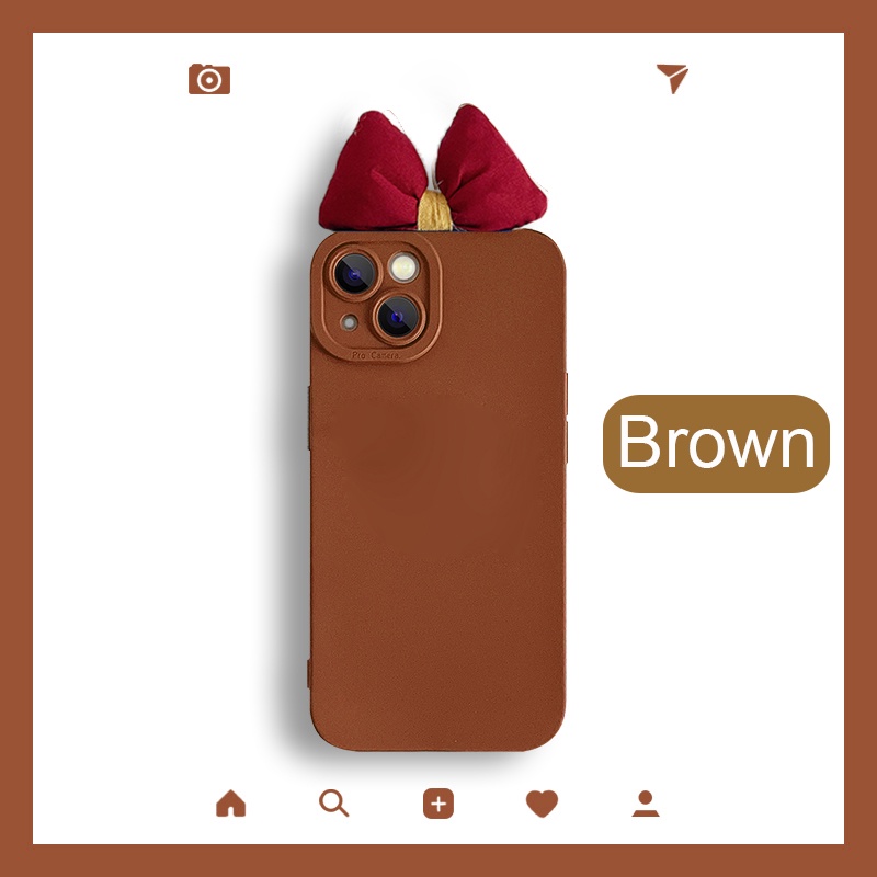 Ốp Điện Thoại Silicone Mềm Bảo Vệ Camera Hình Nơ Cho Samsung Galaxy S22 Plus Ultra A22 A32 M32 4G 5G