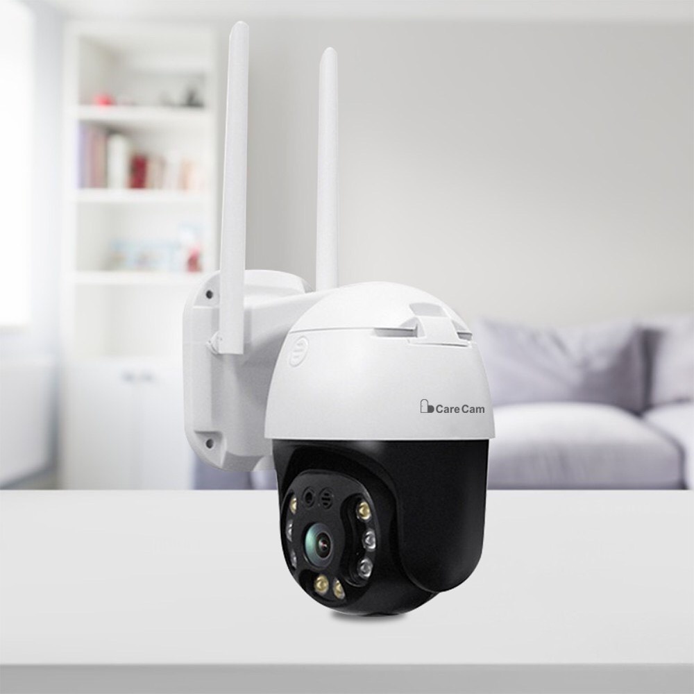 Camera wifi ngoài trời xoay 360 độ CARECAM  20HS300 PTZ 8 led 3.0MP Full HD - XEM ĐÊM CÓ MÀU - đàm thoại 2 chiều