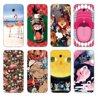 Ốp Điện Thoại Bằng TPU Mềm In Hồng Hạc Cho Samsung Galaxy A7 / A5 / A3 2017 / A720 / A520 / A320