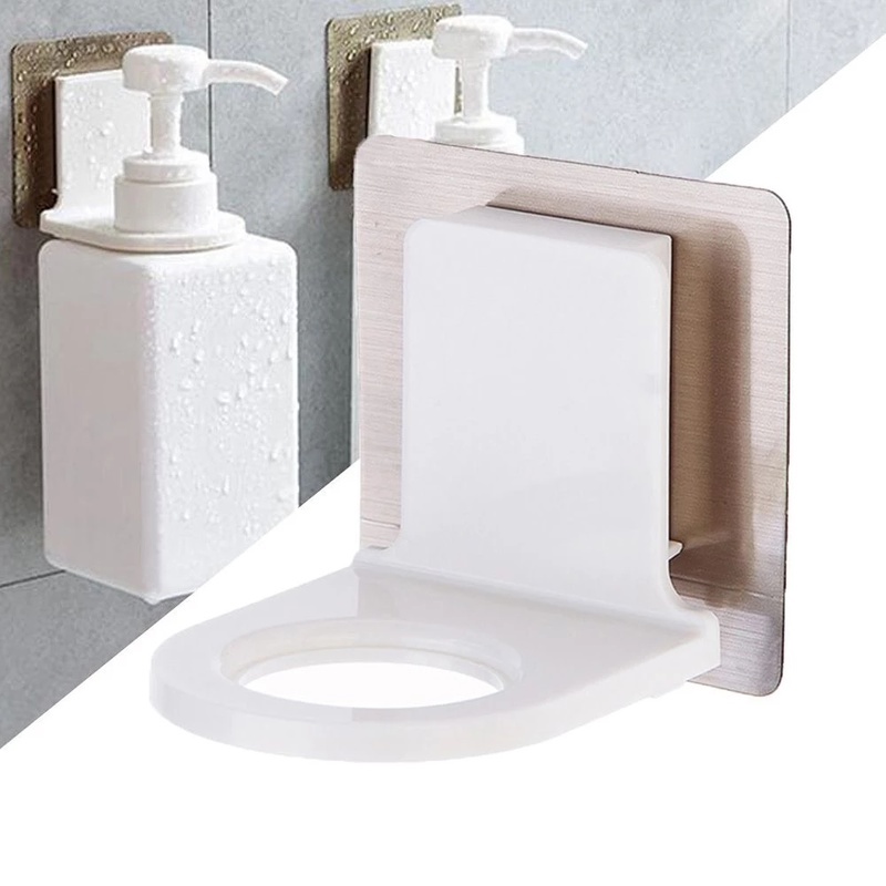 Giá Đỡ Chai Xà Phòng Gắn Tường Tự Dính Tiện Dụng Và Bền