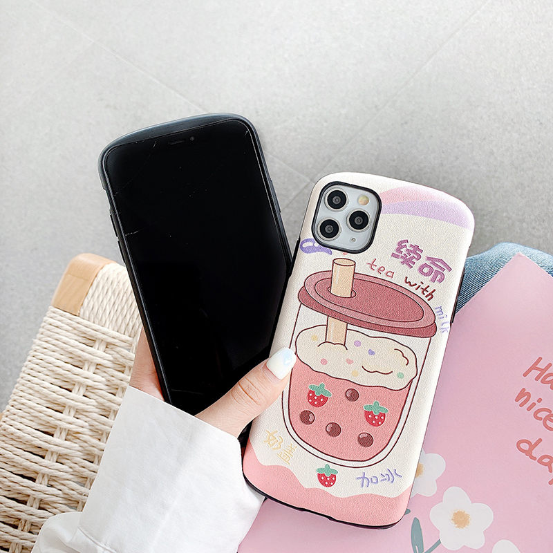 Ốp Lưng Mềm In Hình Ly Trà Sữa Dễ Thương Cho Xiaomi Mi A3 9t Pro 9 Se 8 Se 9 Lite 10 Pro Redmi K30