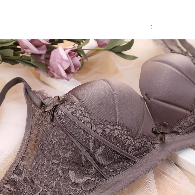 (V-09A)Áo ngực nữ su pha ren không gọng mút vừa giúp nâng ngực và tạo khe