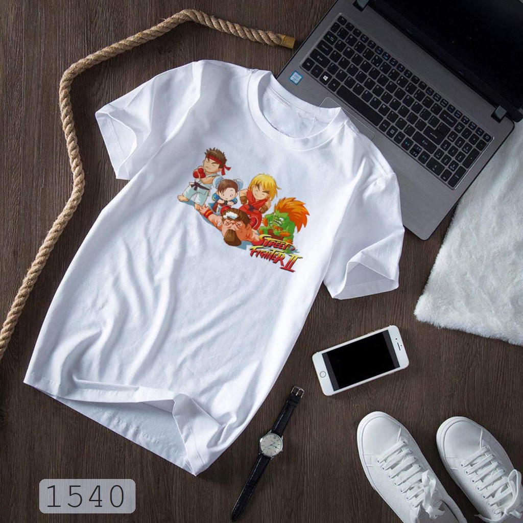 ÁO THUN UNISEX street fighter 3 TAY NGẮN TAY LỠ SIÊU HOT