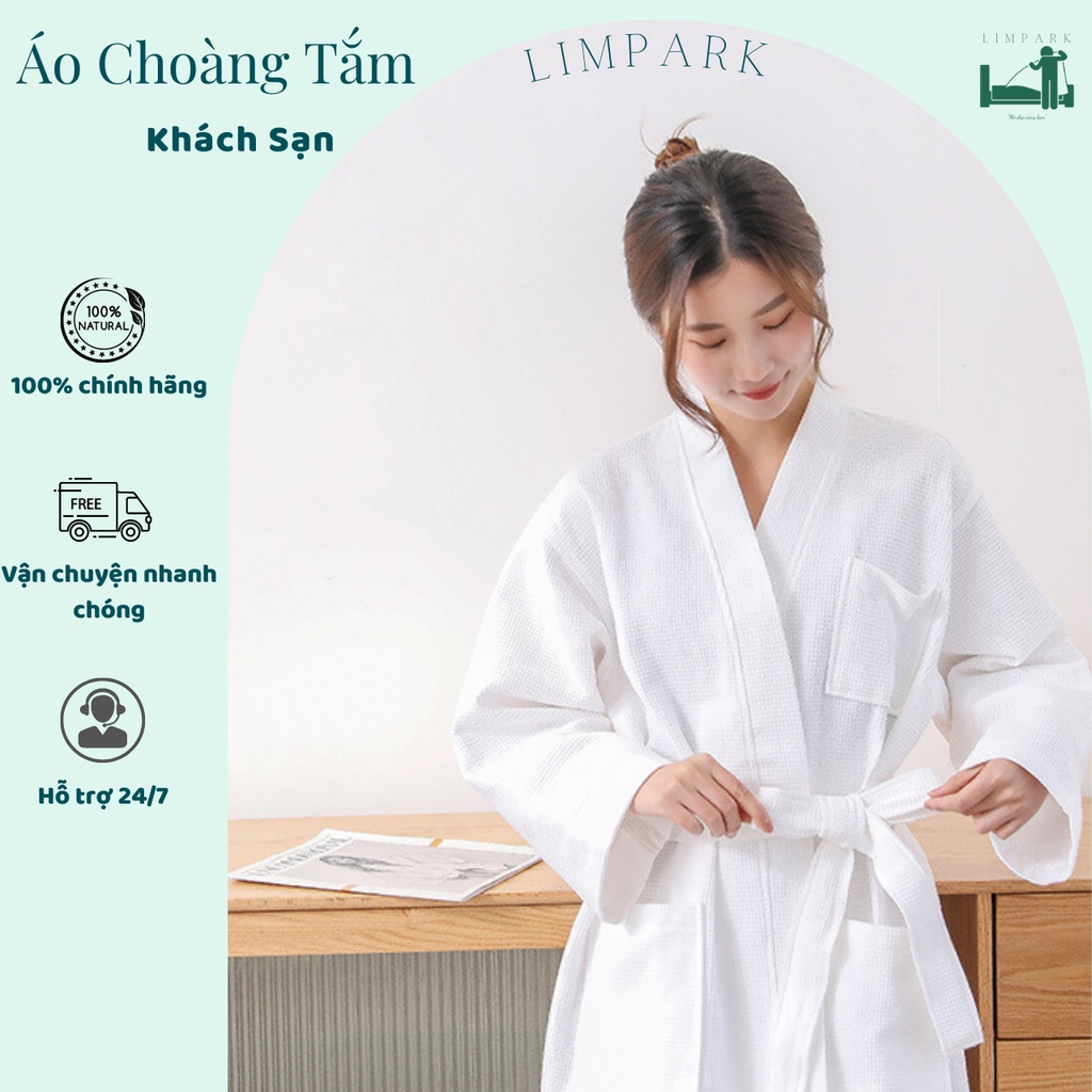 Áo choàng tắm-áo tắm khách sạn cao cấp tiêu chuẩn khách sạn 5 sao-100% Contton tổ ong-Sang Trọng Lịch Lãm