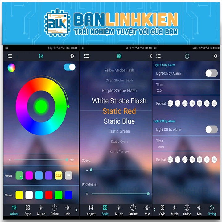 Bộ Điều Khiển Led Dây 5050 RGB Qua Bluetooth