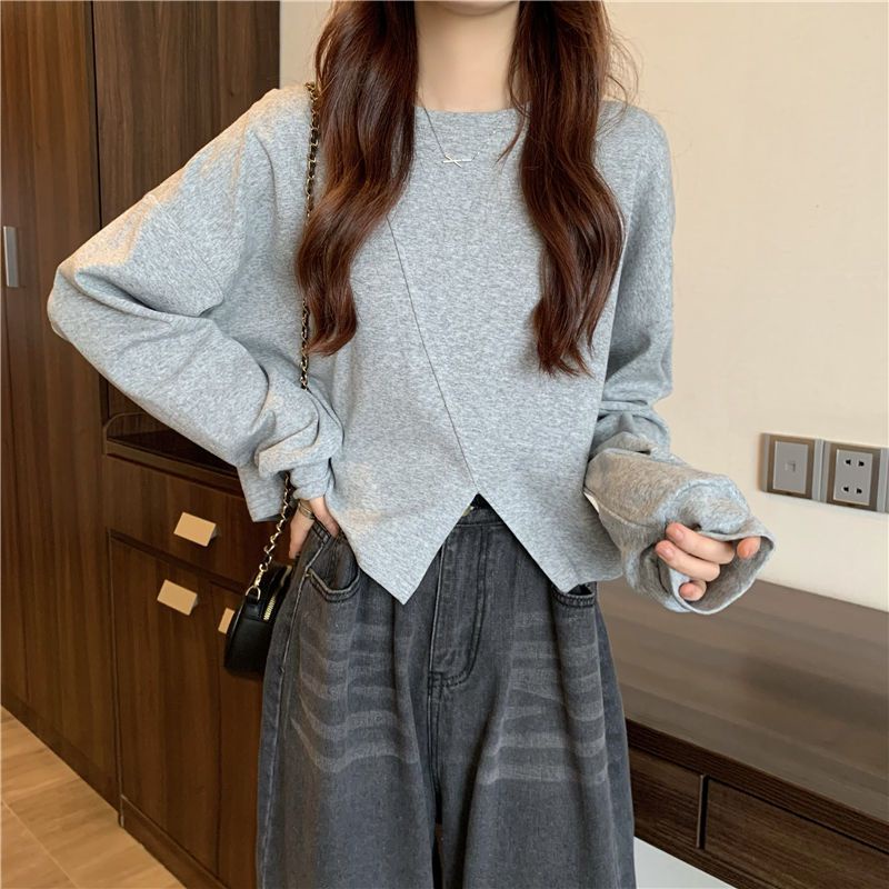 Áo Thun Nữ Tay Dài Form Rộng Oversize