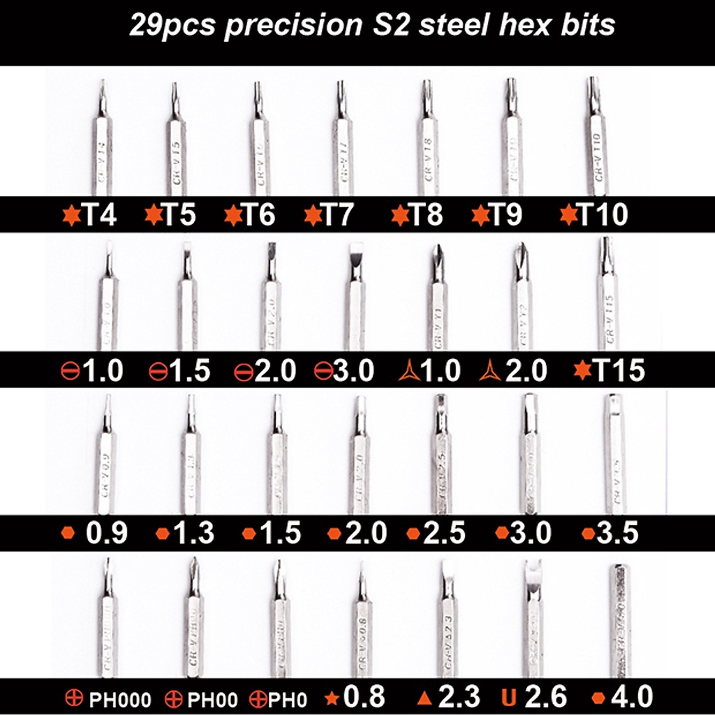 Bộ tô vít mini 31 chi tiết Harden cao cấp - Bộ tua vít đa năng sửa chữa điện thoại, iphone, laptop