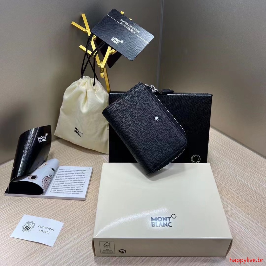 MONTBLANC Ví Da Bò Mềm Đựng Chìa Khóa / Tiền Xu / Thẻ Phong Cách Mới 2022 Cho Nam126262