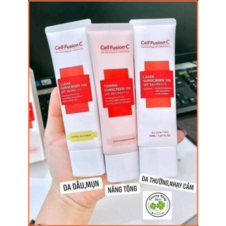 [Chính hãng] [Siêu rẻ][Fake đền gấp 10] Kem chống nắng cell fusion các loại mẫu mới tuýp 50ml date 10-11/2024