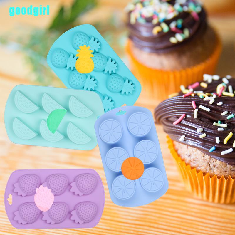 Set 4 Khuôn Silicone Tạo Hình Trái Cây Dễ Thương