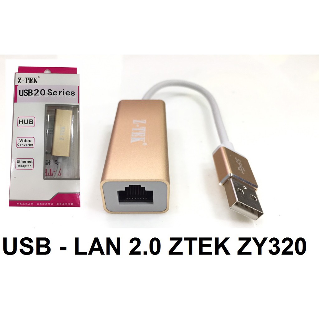 ĐỔI USB -> LAN (2.0) ZTEK ZY 320