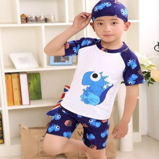 Đồ bơi bé trai 12 - 22kg, bộ bơi kèm nón cho bé trai, đồ bơi bé trai gồm nón