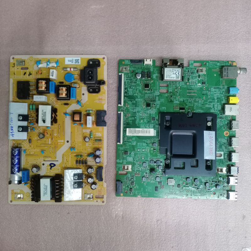 bo mạch tivi Samsung 43NU7100,bo xử lý,khiển,nguồn