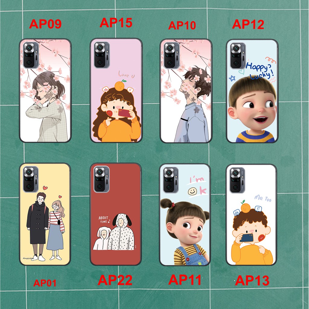 ỐP LƯNG XIAOMI REMDI 10- REDMI NOTE 10 - REDMI NOTE 10S - REDMI NOTE 10 PRO ỐP ĐÔI CUTE ĐÁNG YÊU SIÊU ĐẸP GIÁ RẺ