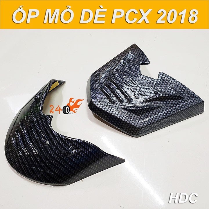 MỎ DÈ TRUỚC VÀ SAU XE PCX 2018 - SƠN CARBON ĐEN