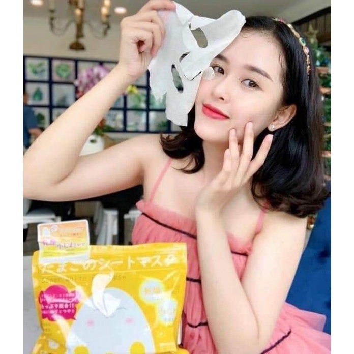 [Túi 36 miếng] Mặt nạ trứng Coco Egg Wrinkle Sheet Nhật Bản Chính Hãng, dưỡng trắng phục hồi da