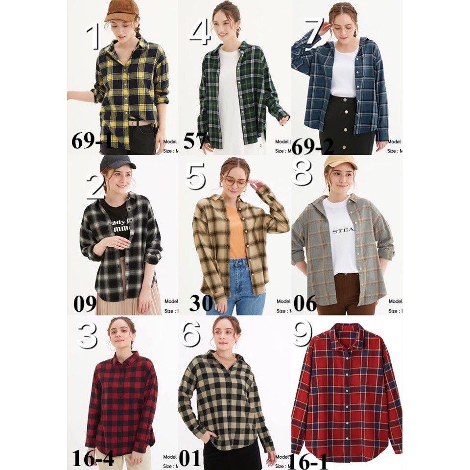 Có sẵn:Áo sơ mi Fannel gu-chỉ có cỡ XS nhưng chị nào S nhỏ cũng vừa nhé