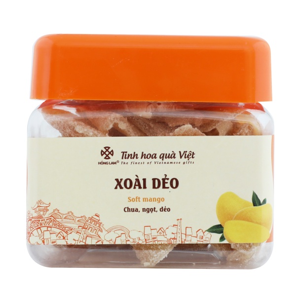 Xoài Dẻo Hồng Lam - Vị Thơm Dẻo Ngọt - Hộp( 200g,300g,500g )