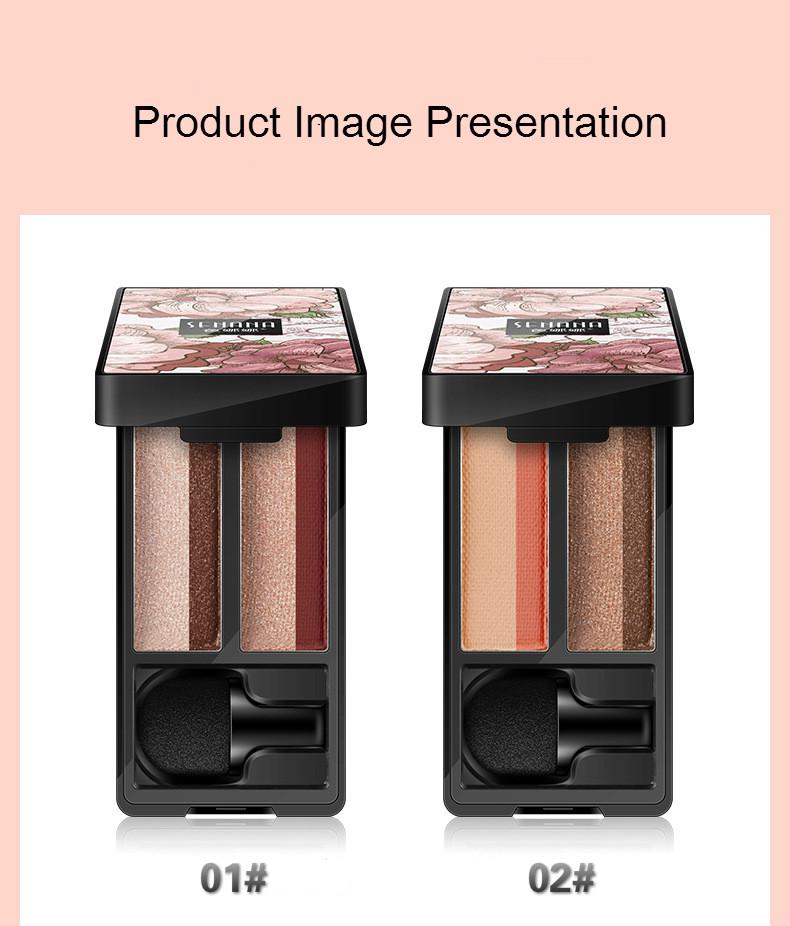 Bảng Phấn Trang Điểm Mắt SENANA Hai Màu Gradient Lấp Lánh Chống Thấm Nước 4.8g | BigBuy360 - bigbuy360.vn